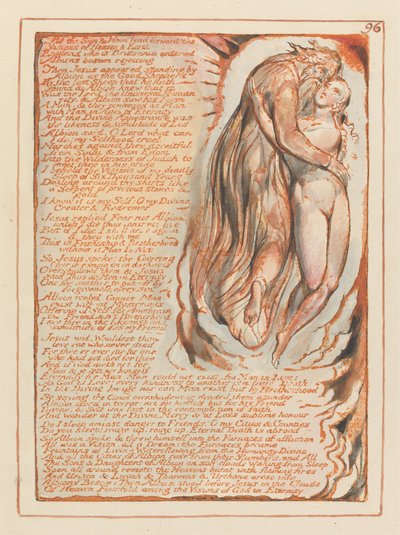 Jerusalem, Plate 96, As the Sun & Moon lead forward by William Blake