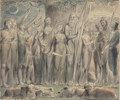 Job and His Family Restored to Prosperity by William Blake