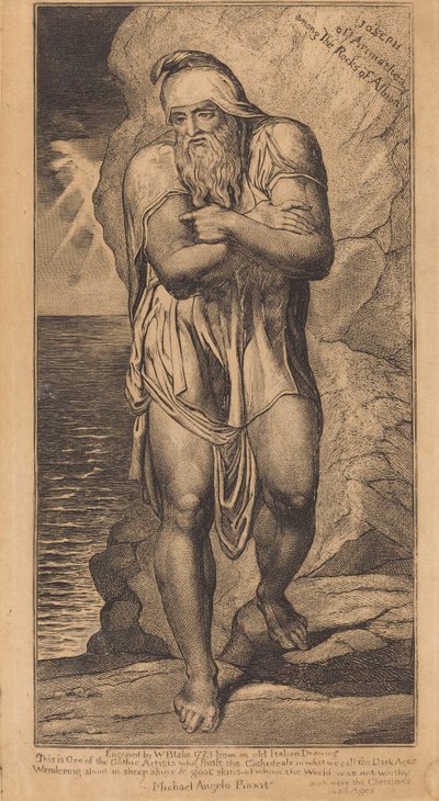 Joseph of Arimathea Among the Rocks of Albion by William Blake