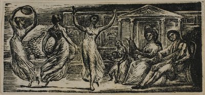Menalcas Watching Women Dance, from The Pastorals of Virgil by William Blake