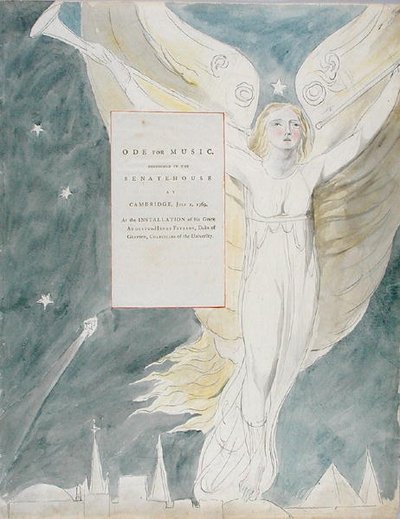 Ode for Music, design 93 from The Poems of Thomas Gray by William Blake