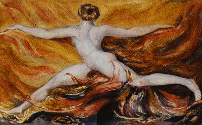 Oh! Flames of Furious Desires: Plate 3 of Urizen by William Blake