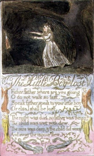 The Little Boy Lost: Plate 12 from Songs of Innocence and of Experience (Copy R) c.1802-08 by William Blake
