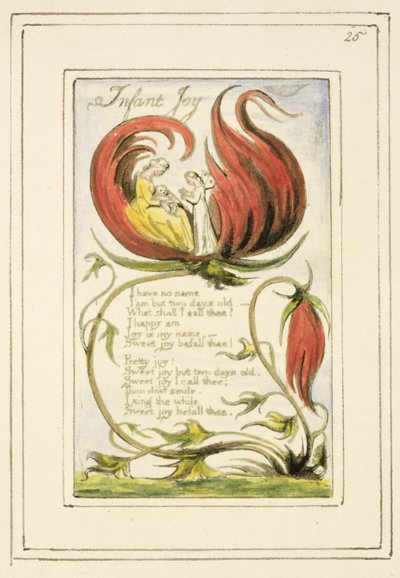 Infant Joy: plate 25 from Songs of Innocence and of Experience (copy R) c.1802-08 by William Blake