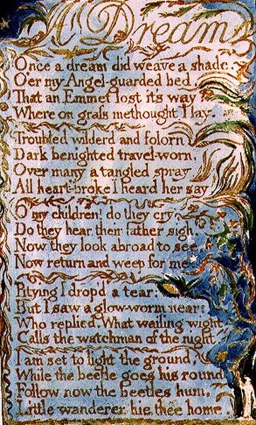 A Dream: plate 26 from Songs of Innocence and of Experience (copy AA) c.1815-26 by William Blake