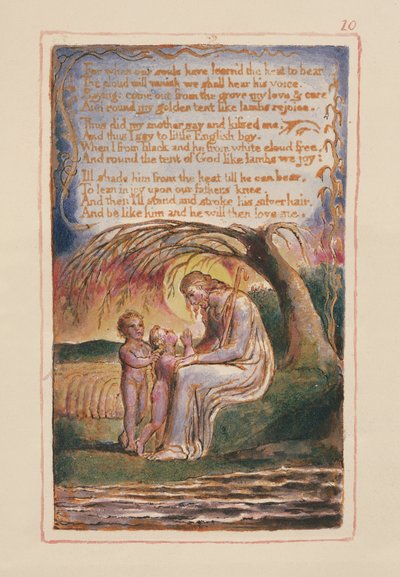 The Little Black Boy: plate 10 from Songs of Innocence and of Experience (copy AA) by William Blake