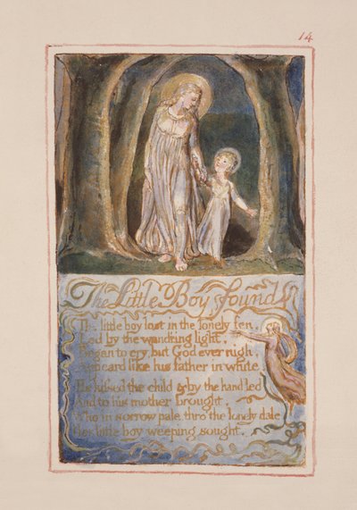 The Little Boy Found: plate 14 from Songs of Innocence and of Experience (copy AA) by William Blake