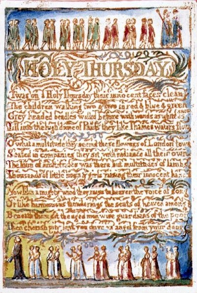 Holy Thursday: plate 19 from Songs of Innocence and of Experience (copy AA) by William Blake