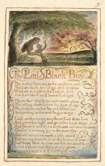 The Little Black Boy: Plate 9 from 