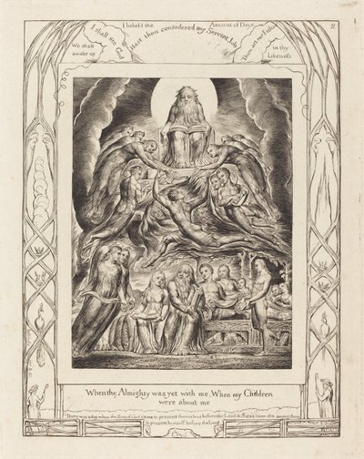 Satan Before the Throne of God by William Blake