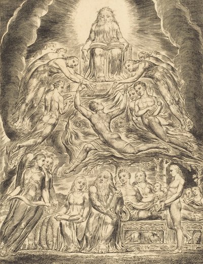 Satan Before the Throne of God by William Blake