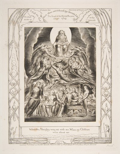 Satan Before the Throne of God, from Illustrations of the Book of Job by William Blake
