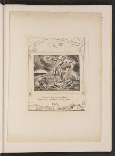 Satan Smiting Job with Boils by William Blake