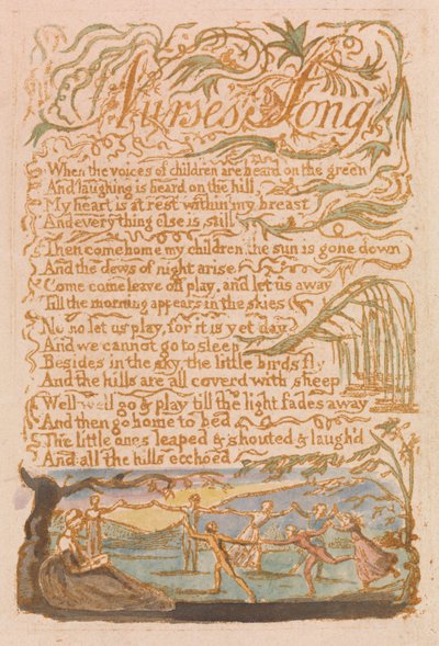 Songs of Innocence, Plate 22, Nurse