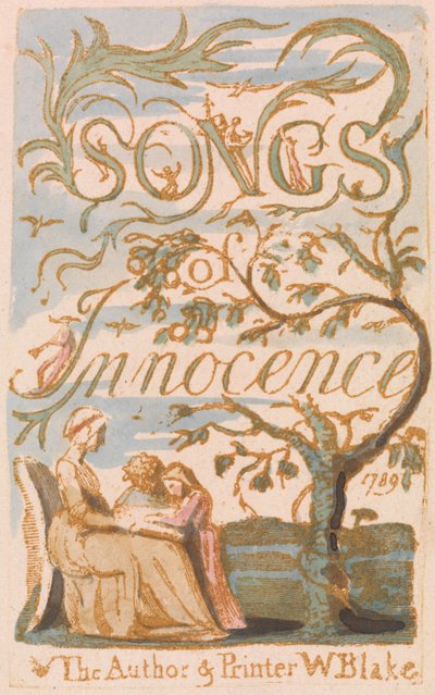Songs of Innocence, Title Page (Plate 2) by William Blake