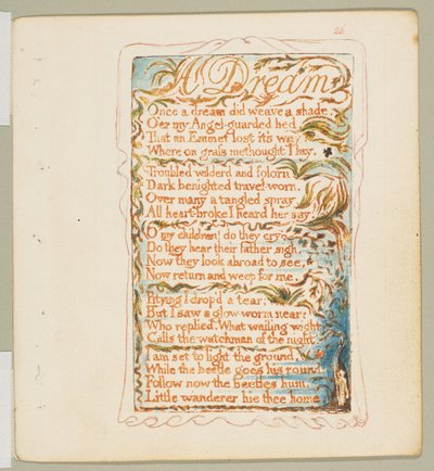 Songs of Innocence and of Experience: A Dream by William Blake
