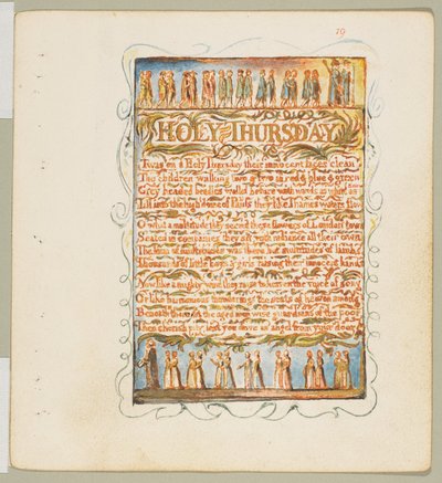 Songs of Innocence and of Experience: Holy Thursday by William Blake