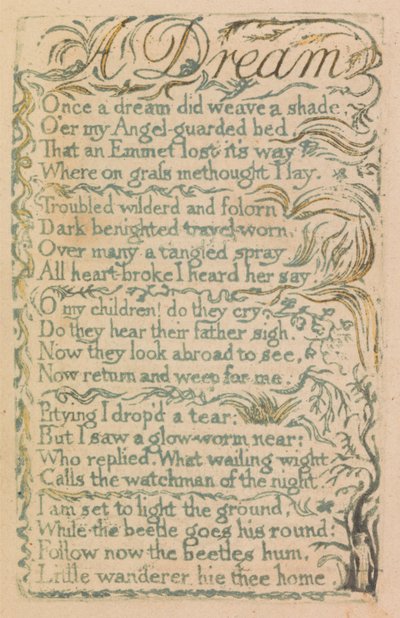 Songs of Innocence and of Experience, Plate 14, "Laughing Song" (Bentley 15) by William Blake