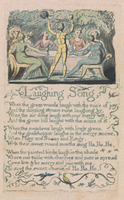 Songs of Innocence and of Experience, Plate 14, Laughing Song (Bentley 15) by William Blake