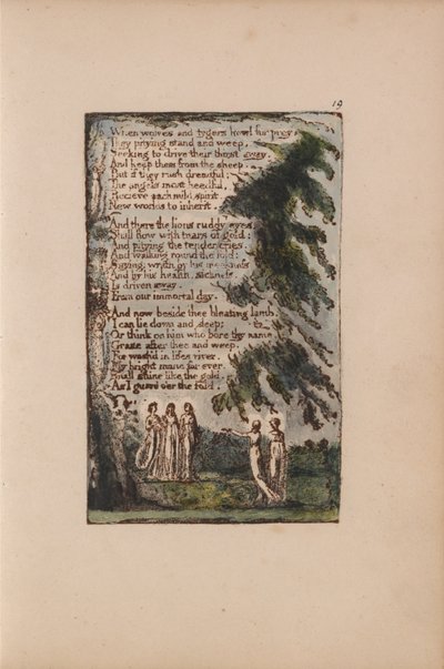 Songs of Innocence and of Experience, Plate 19, Night (Bentley 21) by William Blake