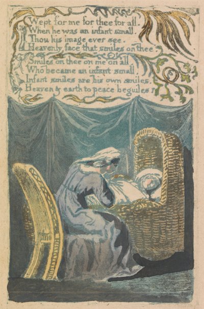 Songs of Innocence and of Experience, Plate 26, "A Cradle Song" (Bentley 16) by William Blake