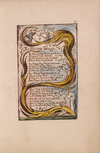 Songs of Innocence and of Experience, Plate 27, The Divine Image (Bentley 18) by William Blake