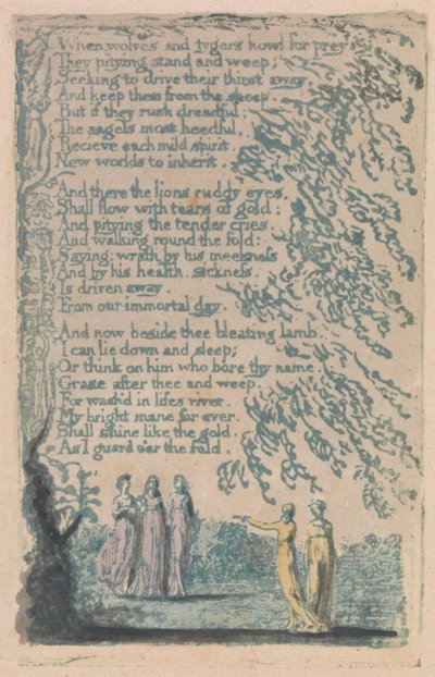 Songs of Innocence and of Experience, Plate 30, "Night" (Bentley 20) by William Blake