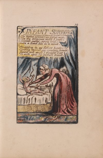 Songs of Innocence and of Experience, Plate 39, Infant Sorrow (Bentley 48) by William Blake