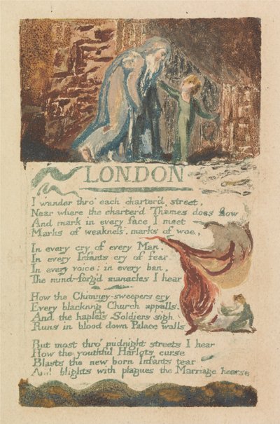 Songs of Innocence and of Experience, Plate 39, London (Bentley 46) by William Blake