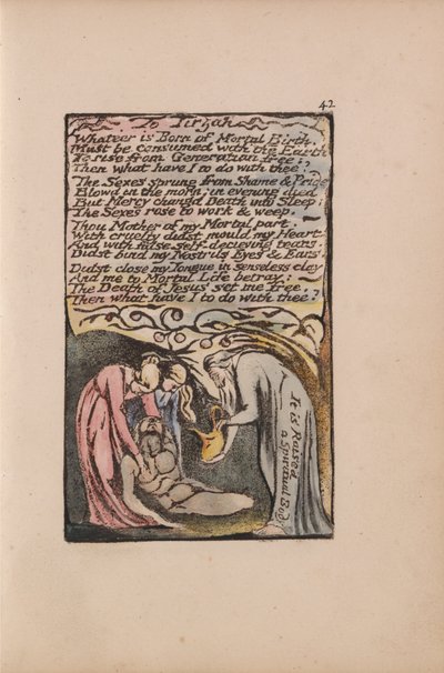 Songs of Innocence and of Experience, Plate 42, To Tirzah (Bentley 52) by William Blake