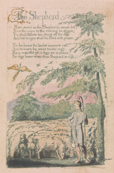 Songs of Innocence and of Experience, Plate 4, The Shepherd (Bentley 5) by William Blake