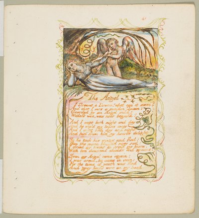 Songs of Innocence and of Experience: The Angel, ca. 1825 by William Blake
