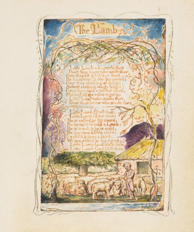 Songs of Innocence and of Experience: The Lamb by William Blake