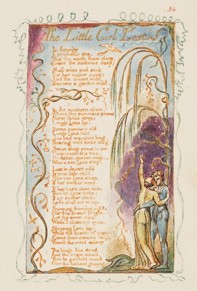Songs of Innocence and of Experience: The Little Girl Lost by William Blake