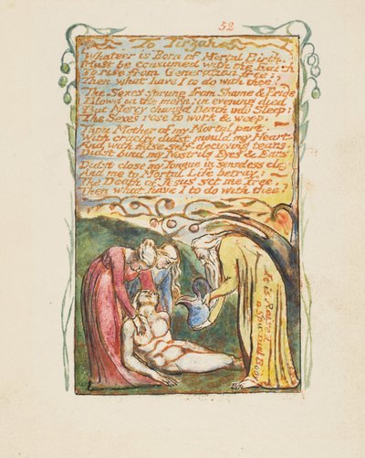 Songs of Innocence and of Experience: To Tirzah, ca. 1825 by William Blake