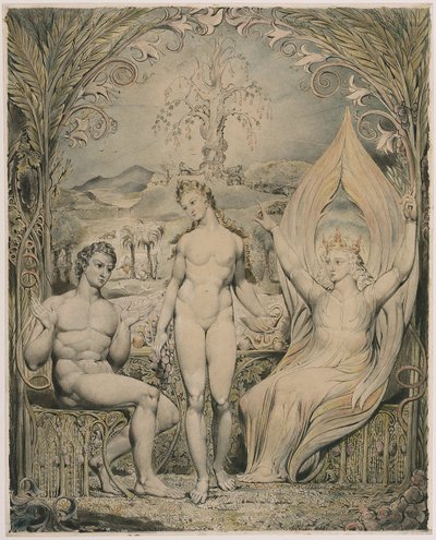The Archangel Raphael with Adam and Eve (Illustration to Milton