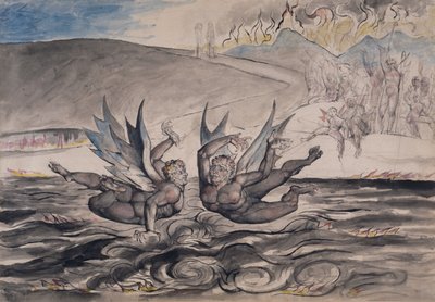 The Baffled Devils Fighting (Illustration from 