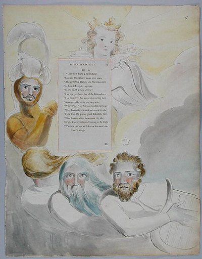 The Bard, design 63 from The Poems of Thomas Gray by William Blake