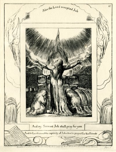 The Book of Job 42:8 (illustrated by William Blake) by William Blake