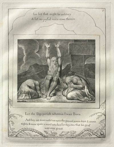 The Book of Job: No. 8, Let the Day Perish Wherein I Was Born by William Blake