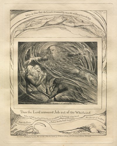 The Book of Job: Then the Lord Answered Job out of the Whirlwind by William Blake