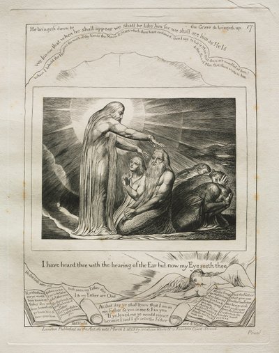 The Book of Job: Pl. 17, I Have Heard Thee with the Hearing of the Ear but Now My Eye... by William Blake