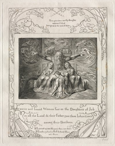 The Book of Job: There were not found Women fair as the Daughters of Job by William Blake