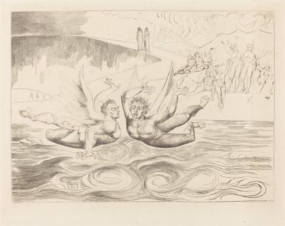 The Circle of the Corrupt Officials; the Devils Mauling Each Other by William Blake