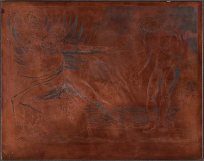 The Circle of the Corrupt Officials; the Devils Tormenting Ciampolo by William Blake