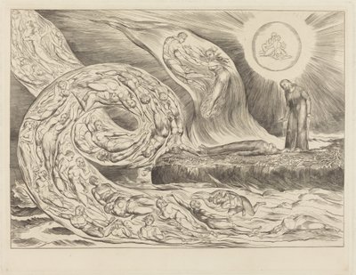 The Circle of the Lustful: Paolo and Francesca by William Blake
