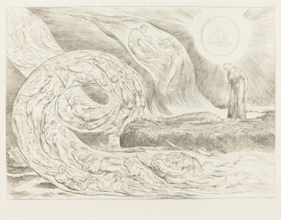 The Circle of the Lustful: Paolo and Francesca by William Blake