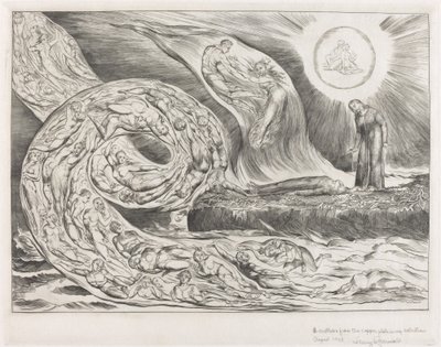 The Circle of the Lustful: Paolo and Francesca by William Blake