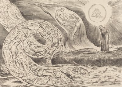 The Circle of the Lustful: Paolo and Francesca by William Blake