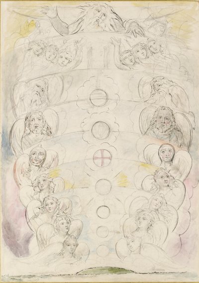 The Deity, from Whom Proceed the Nine Spheres by William Blake